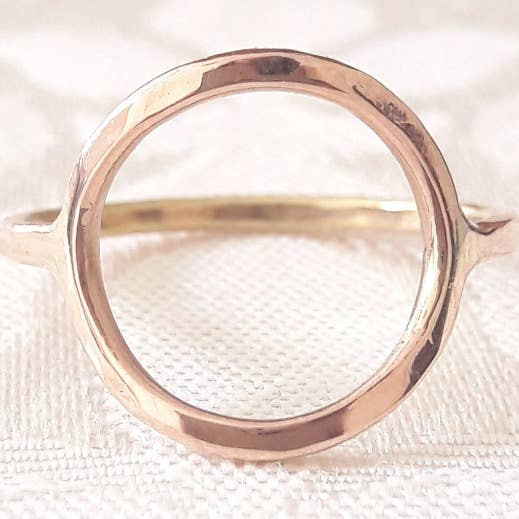 1.5mm Filled Gold Circle Ring for wholesale by Gaia's Candy