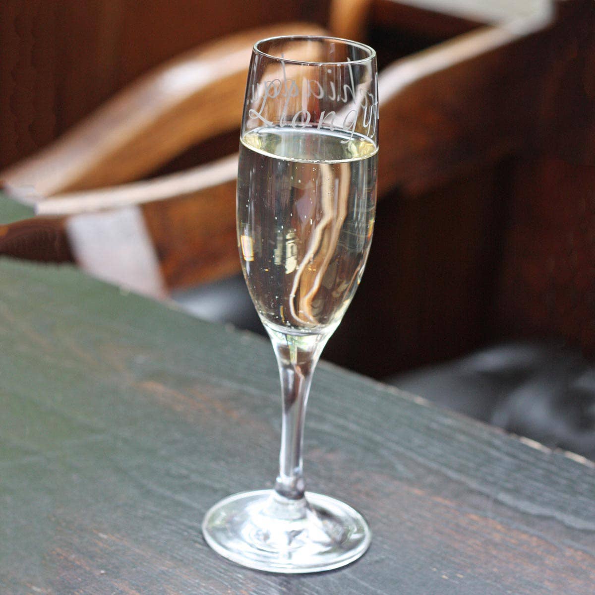 The Welsh Gift Shop - Wholesale Champagne Flute - Champagne Flute / Glass - Llongyfarchiadau - Congratulations - NEW4