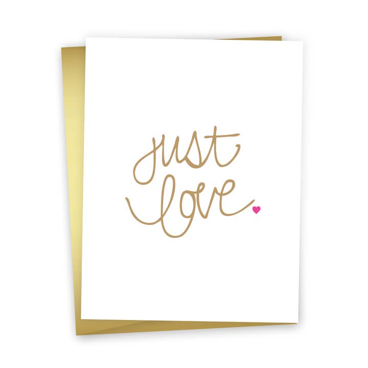 Carte de vœux Cute Love - Just Love pour la vente par funday goods