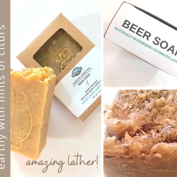 Super Lathering Beer Soap for wholesale by Sea Oats Candle Company