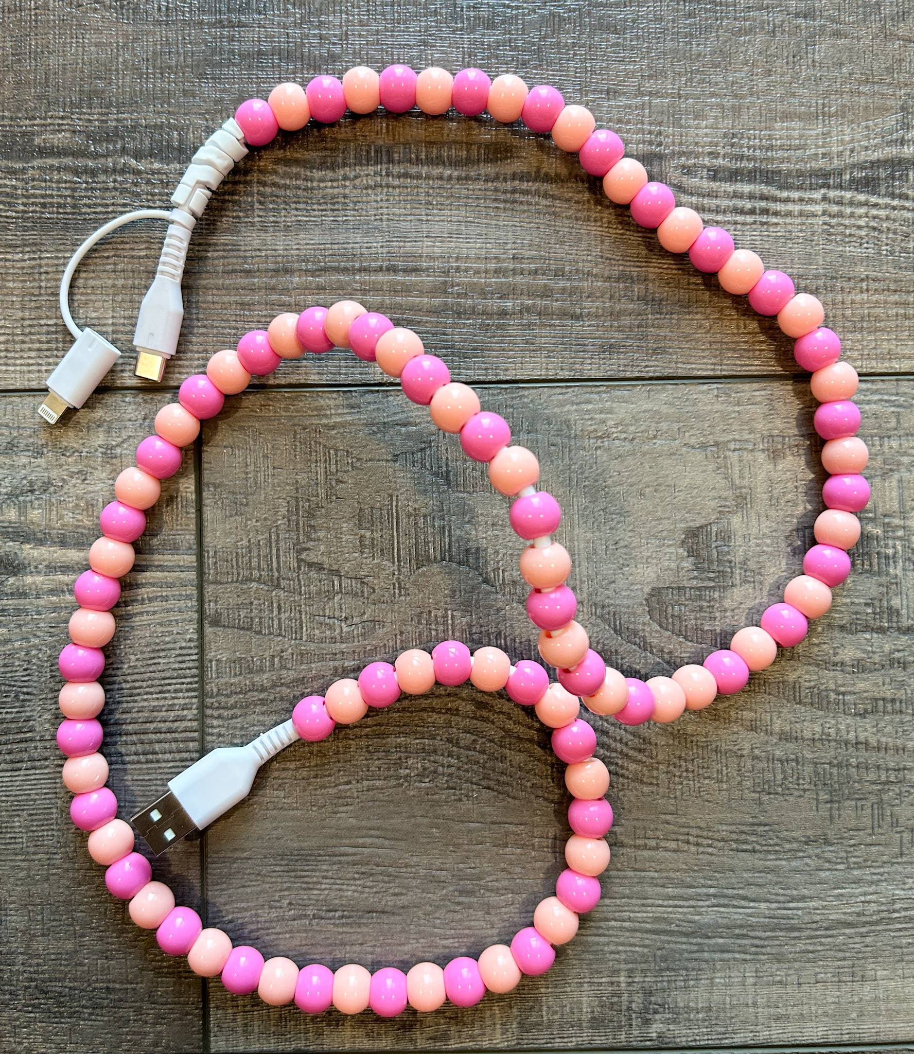 JILLIAN INK LLC - Wholesale Portable Charger - Beaded Phone Charger with Lightning & USB-C Cable16