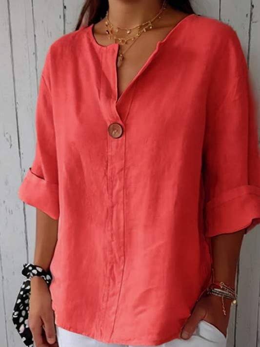 Fashion Combination - Wholesale Blouse - Women's - coastal breeze linen blouse2