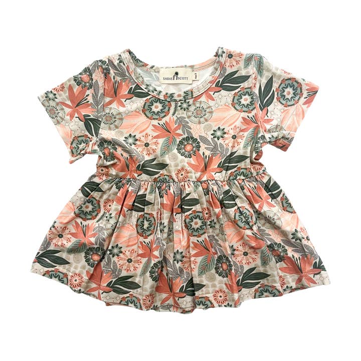 Peplum Top | Blushing Boho | Bamboo for wholesale by Sadie Scott