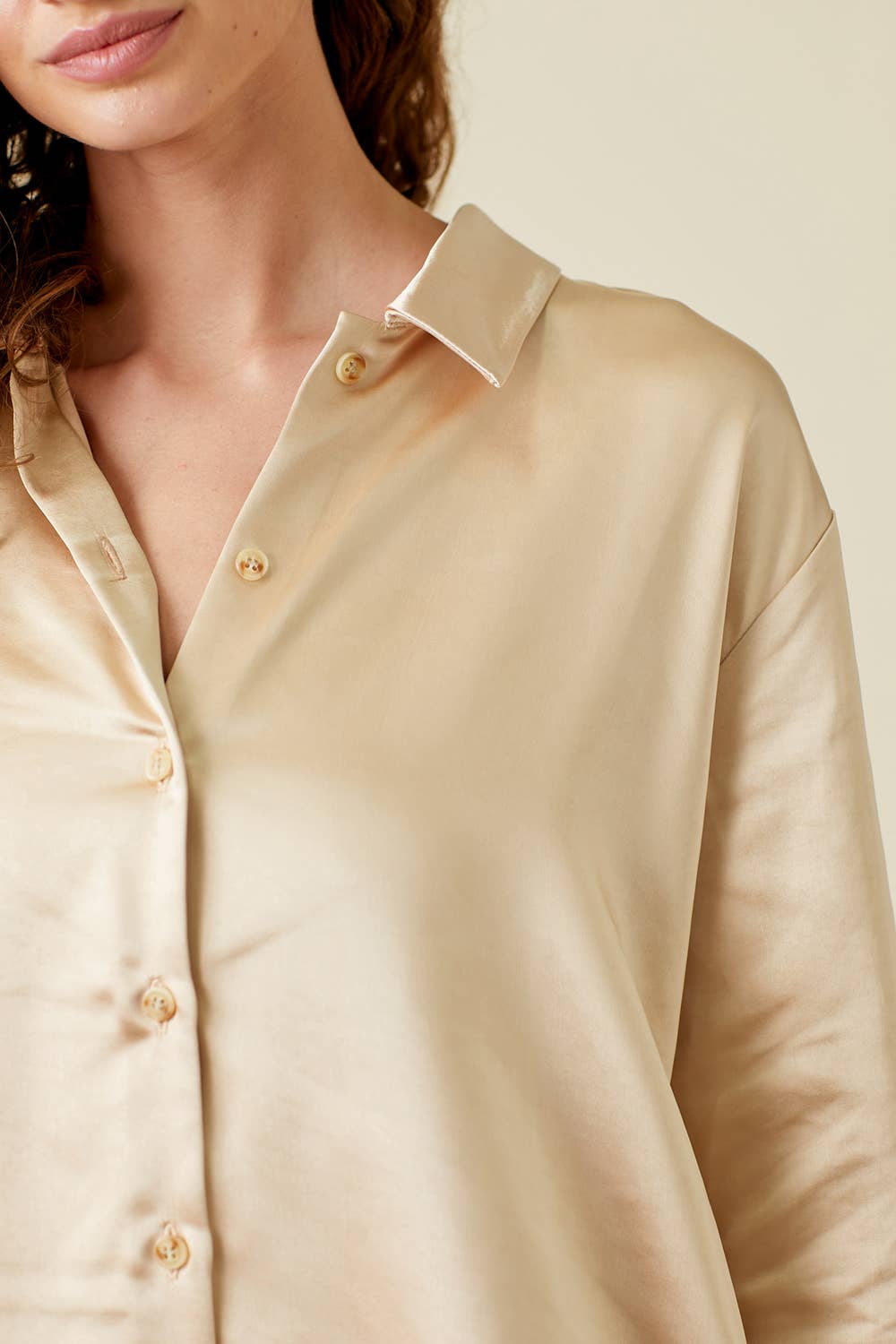 Mystree - Vente Chemise à col boutonné – femme - 20478 Chemise soyeuse4