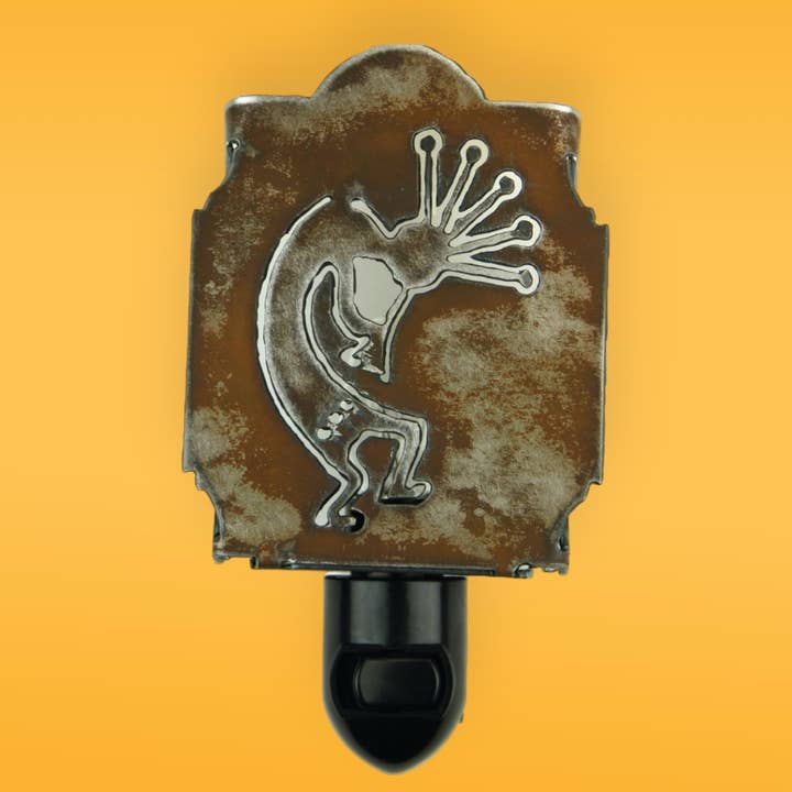 Whimsies - Vente Veilleuses - Veilleuse kokopelli rustique métal sud-ouest recyclé éco2