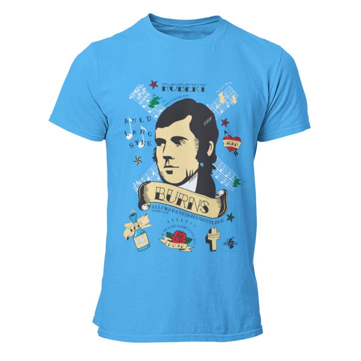 Robert Burns Tattoo for wholesale by Brave Scottish Gifts