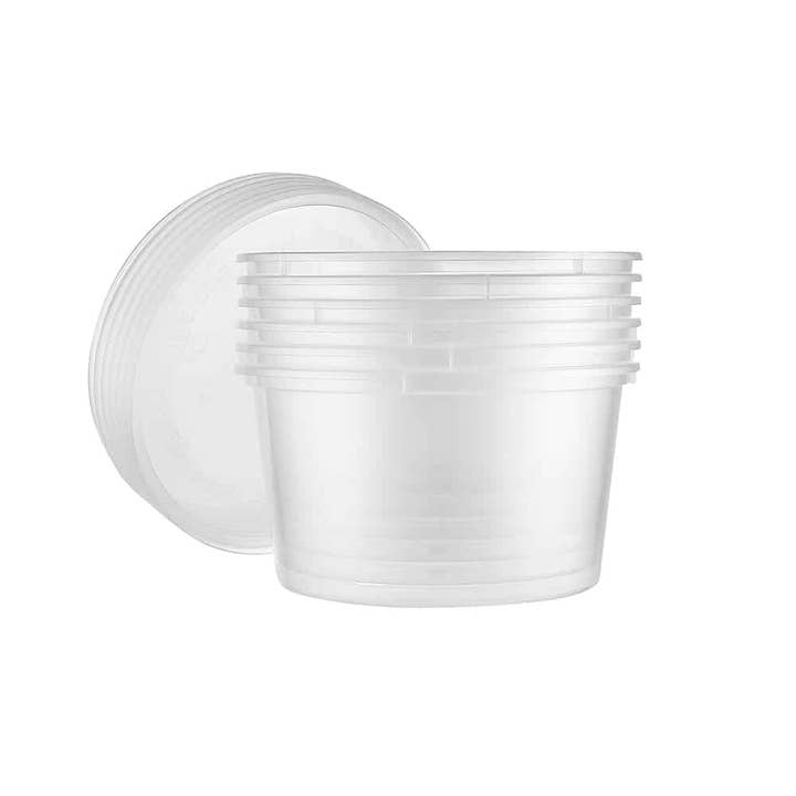 EcoQuality - Wholesale Food Storage Container - 16oz Deli Container with Lid - Durable Food Storage Solution