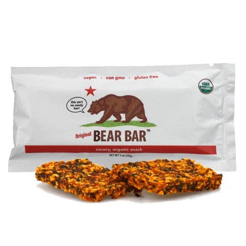 Bear Bar - Wholesale Snack Bar - BEAR BAR, ORGANIC, ORIGINAL 1 OZ - CASE OF 121