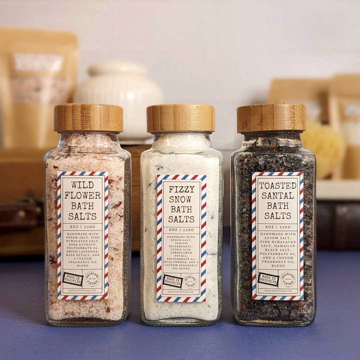 Mainland Vintage - Wholesale Bath Salts - Wildflower Bath Salts - Pink Himalayan & Epsom Salts