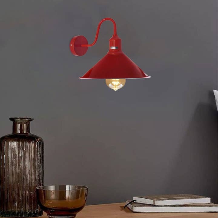 Ledsone – wholesale Sconce – Vintage Retro Industrial Wall Light Shade Metal Lampshade Sconce Wall Lights-40803