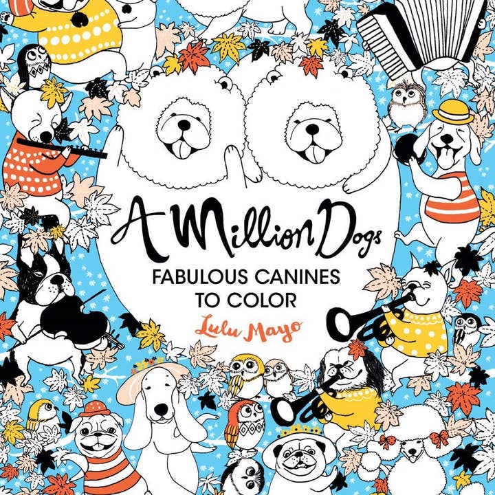 Union Square & Co. - Wholesale Coloring Book - Adult - A Million Dogs Coloring Book