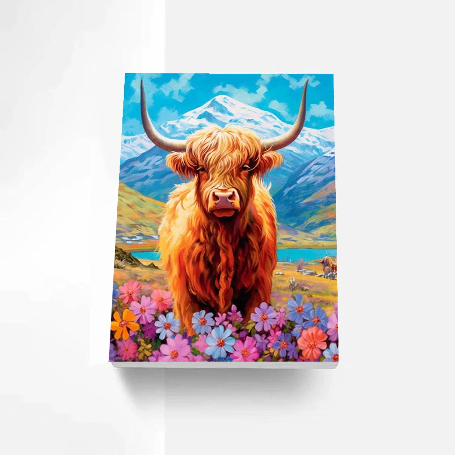 Artistry Rack - Wholesale DIY Craft Kit - Frameless Highland Cow Paint By Number Kit6