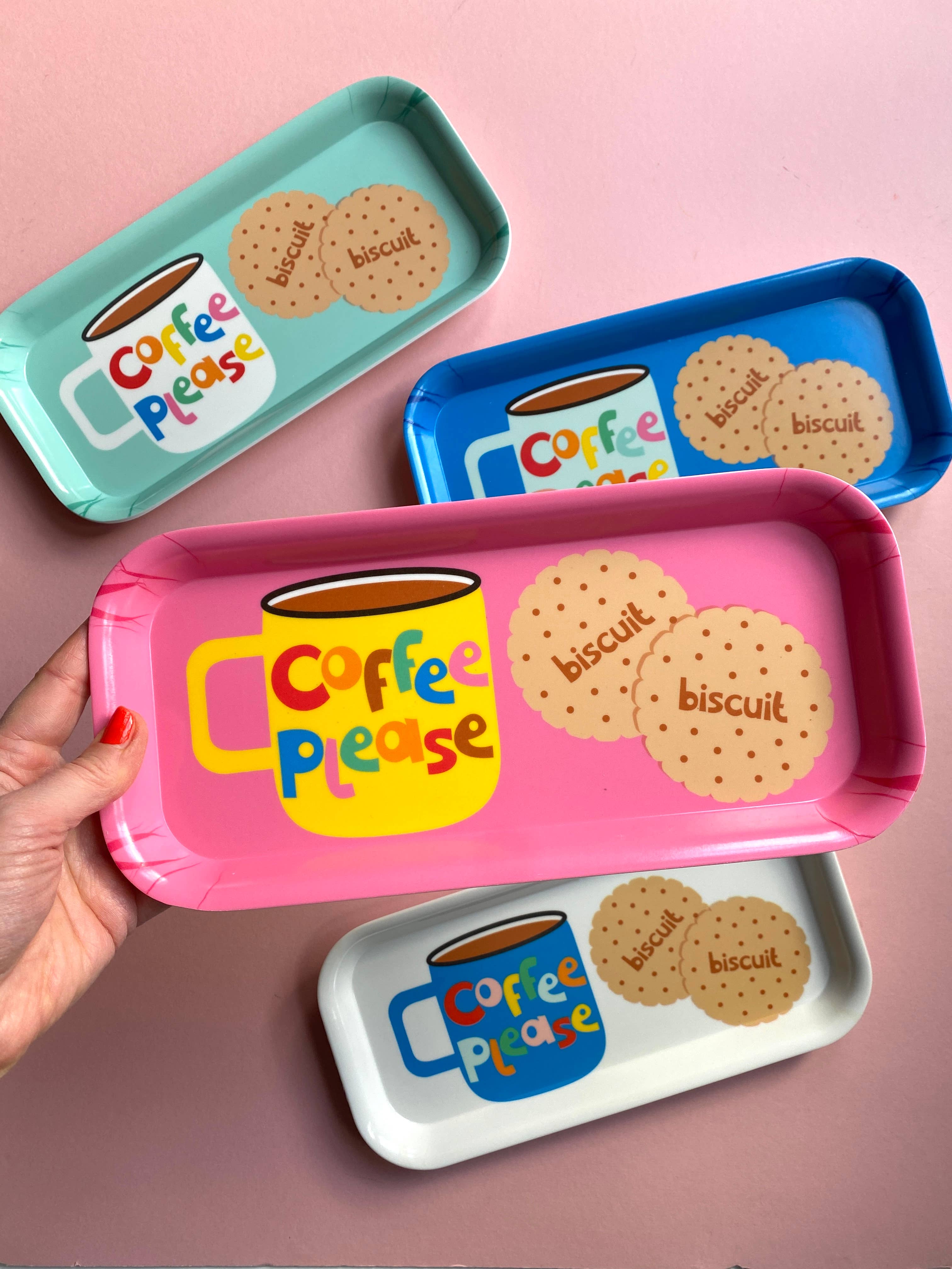 Poppekins - Wholesale Serving Tray - Coffee and Biscuits Melamine Tray4