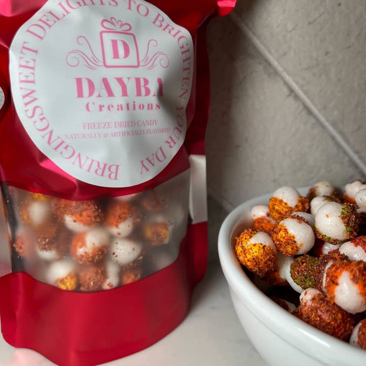 Dayba Creations - Wholesale Hard Candy - Chamoy & Tajin Shell Shocks - Freeze drie candies2
