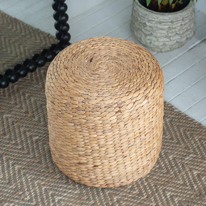 A&B Home Group Inc. - Wholesale Stool - D14.5x14.5" Water Hyacinth Stool 1EA/CTN3