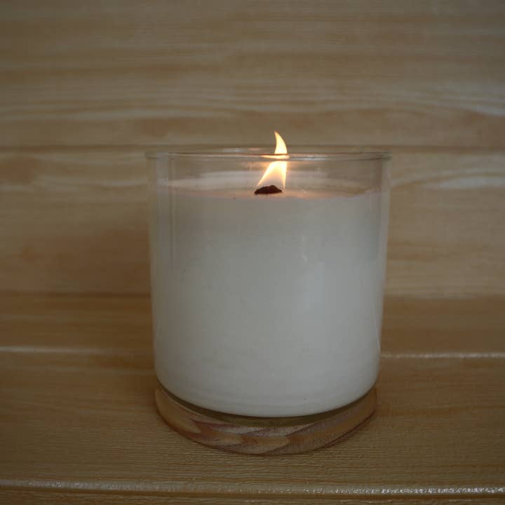 Anonymous wooden wick candles - 450g for wholesale by Velas Galbis - Jose Galbis Soler, S.L.