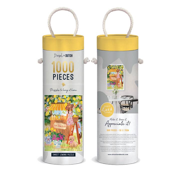 Diesel & Dutch - Wholesale Puzzle – Adult - Sweet Lemons 1000pc Wall Jigsaw Puzzle3