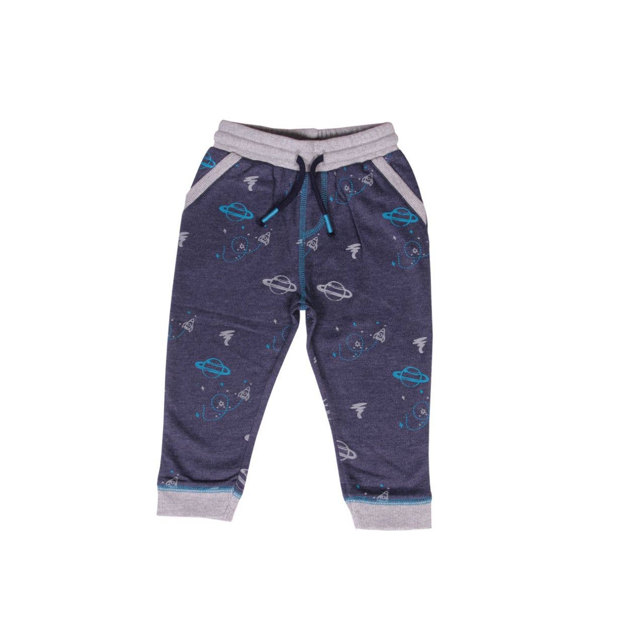 Bear Camp - Vendita all'ingrosso Completo top e pantaloni - Neonati - Set da 2 pezzi con zip con stampa spaziale - Baby3