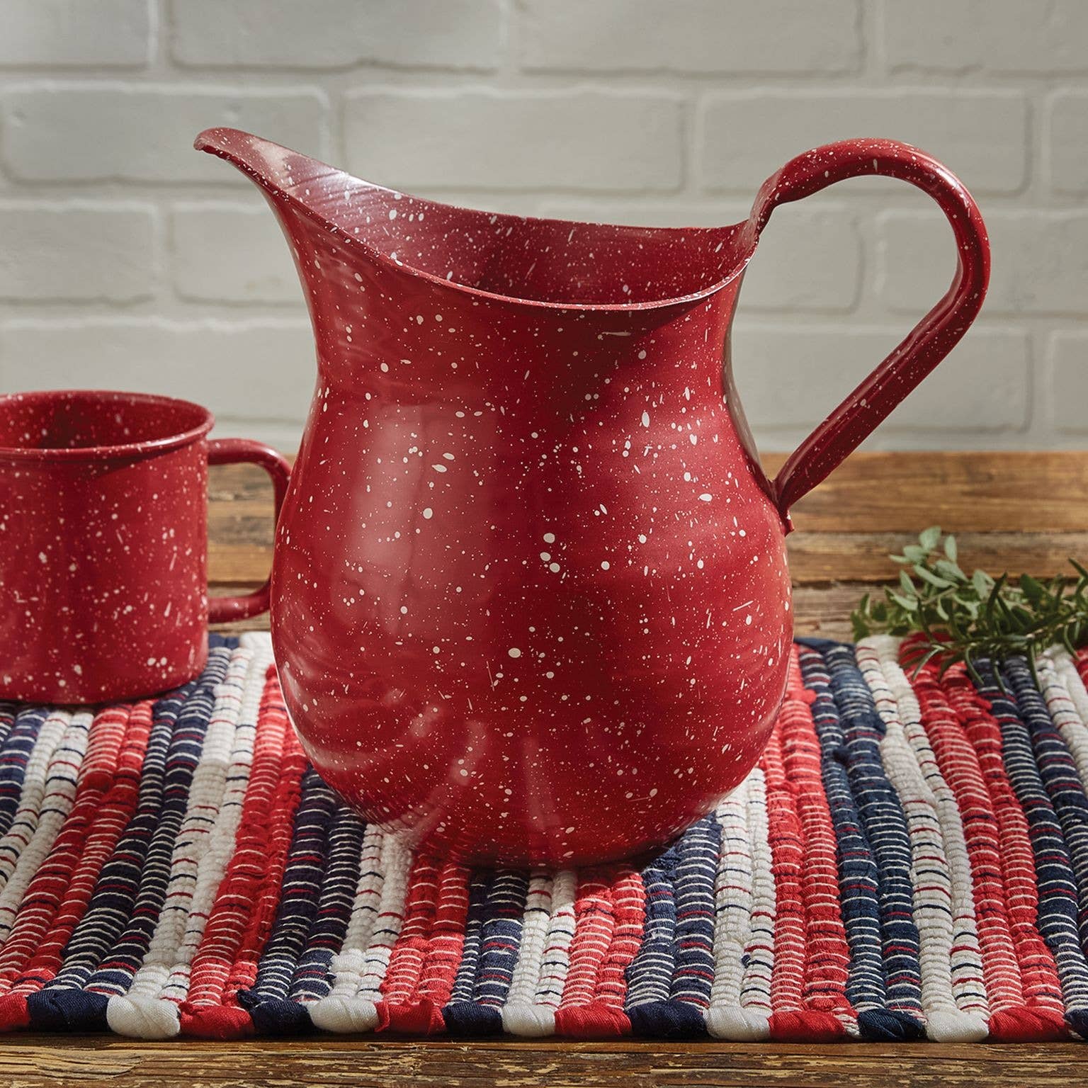 Park Designs - Wholesale Pitcher - Red Graniteware Enamel Pitcher1