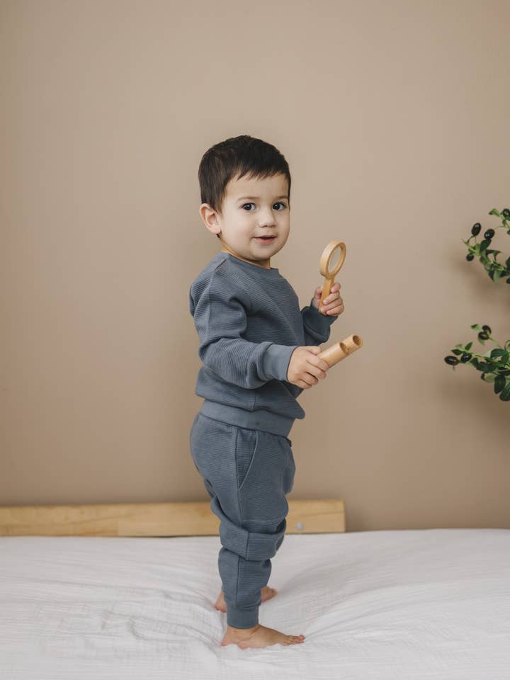 Henry Drew Collection - Wholesale Sweatshirt - Kids - Blank Crew Neck | Charcoal0