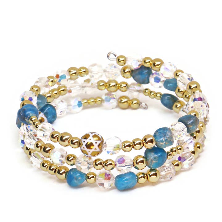 MTLXG4B Judaica Luxe Aurum Verdad Pulsera de Memoria de Alambre Judía para venta al por mayor de Sea Ranch Jewelry