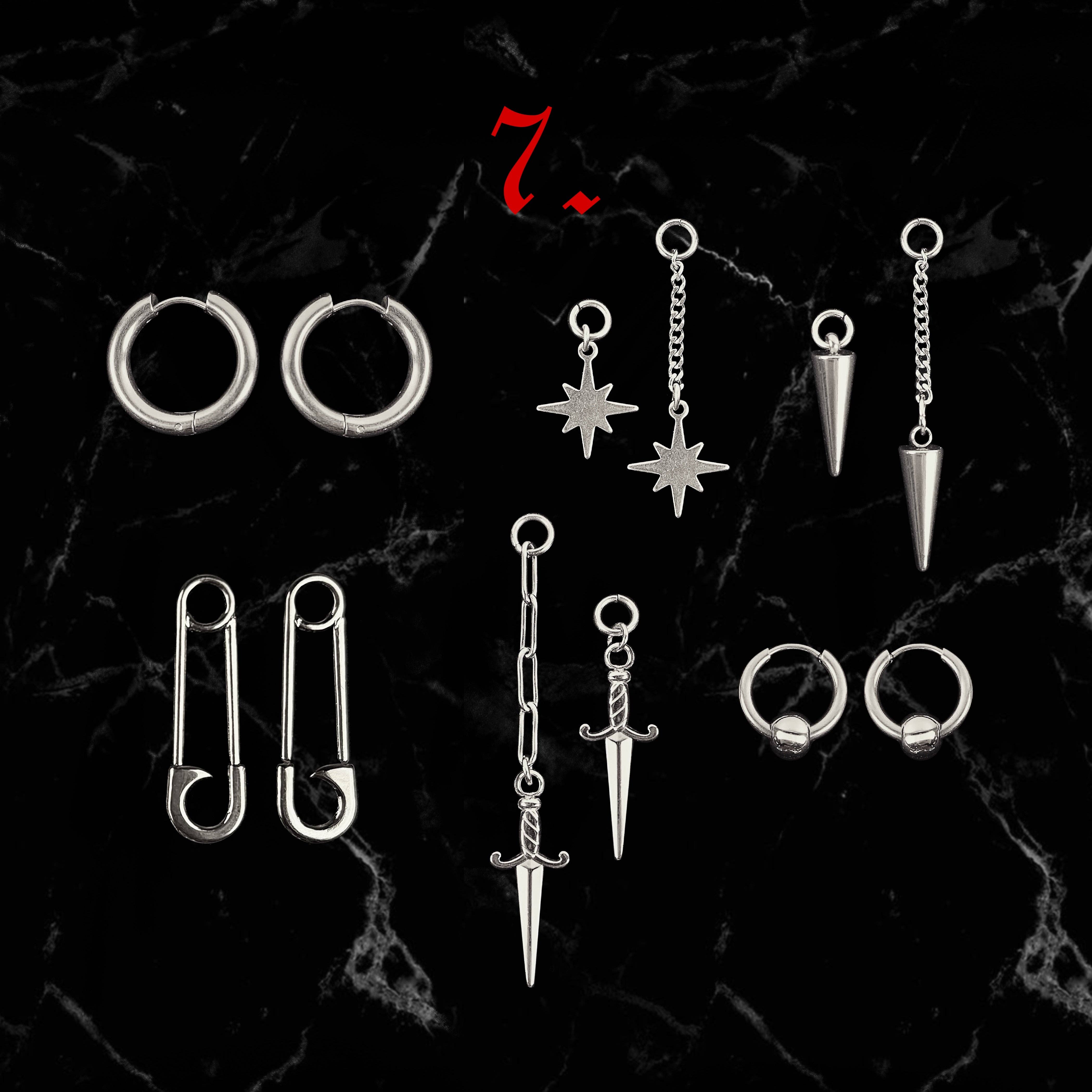 While Odin Sleeps - Wholesale Hangende/ronde oorbellen - Bouw je eigen hoepels (staal)6