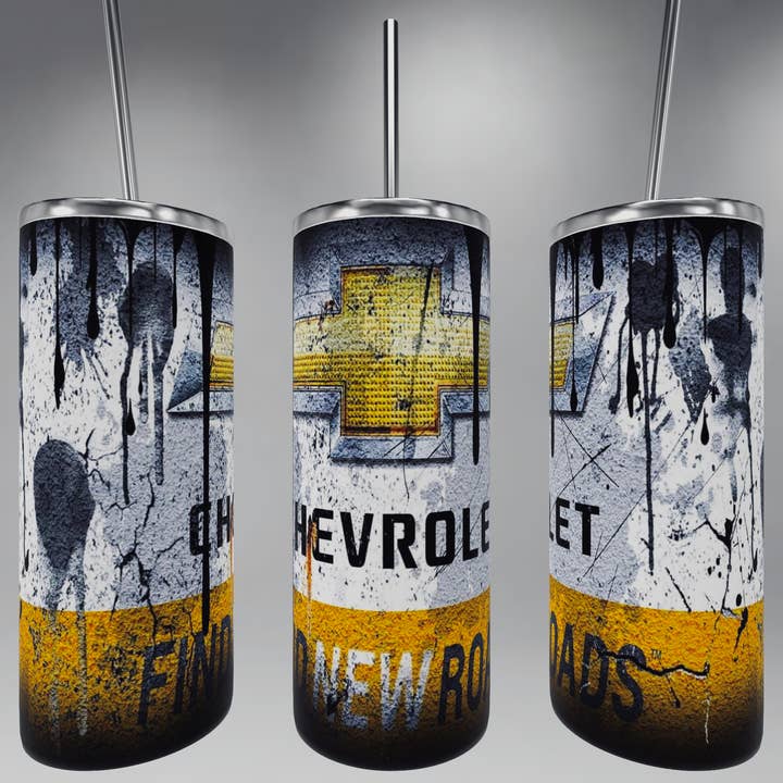 Chevrolet tumbler for wholesale by Boss N Babes Wholesale