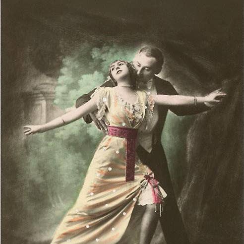 Impressão de Arte AP-92 Casal de Tango por atacado de Found Image Press