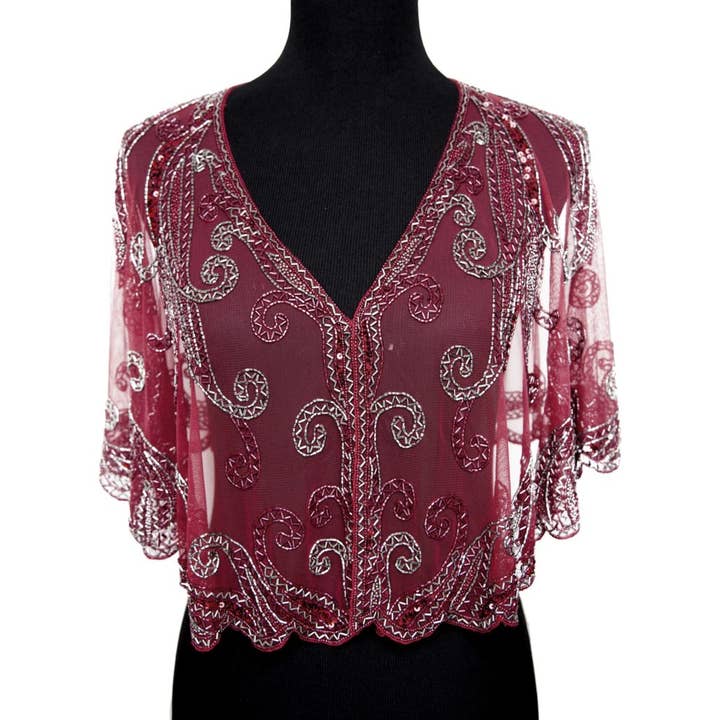Western Fashion - Wholesale Cape - Women's - 8906 - Beaded Flapper Cape23