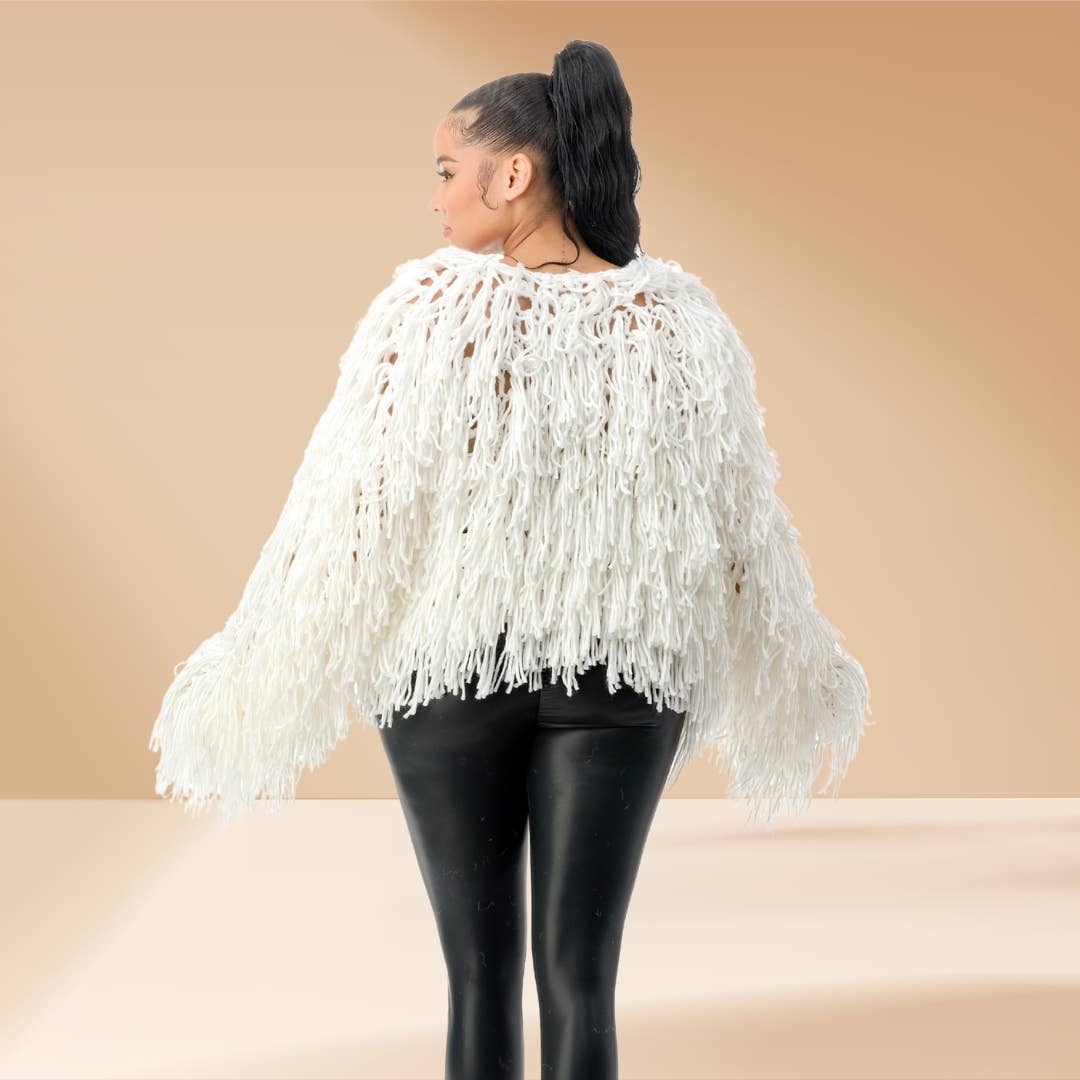 Celystrends - Wholesale Cardigan - Women's - Fringe Shaggy Open Cardigan5