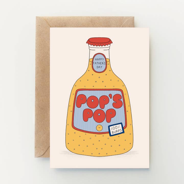 Pop's Pop Father's Day Card for wholesale by Hollie Fuller