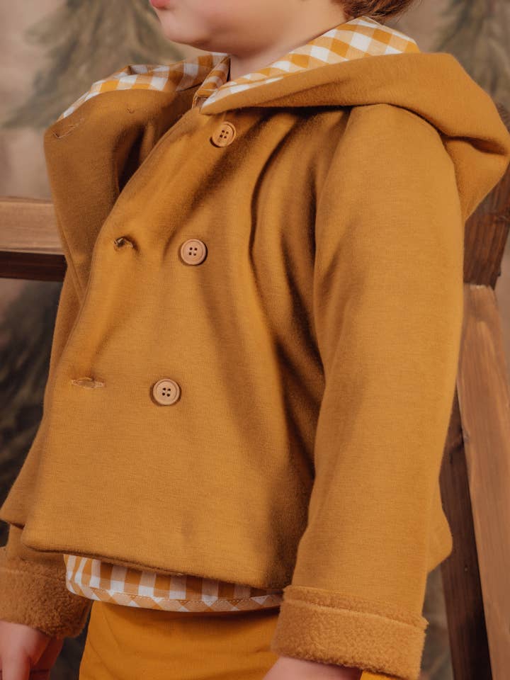 2412702 Chaqueta de niño en felpa con capucha para venta al por mayor de BABINE-ROINSAL