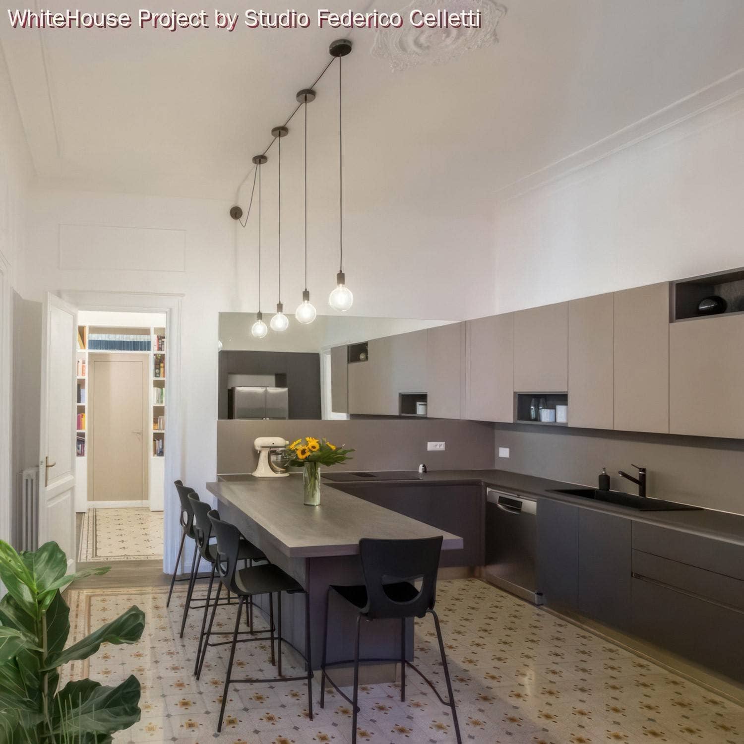 LIGHTINUP S.R.L. - Vendita all'ingrosso Lampadario/lampada a sospensione - Kit rosone cilindrico in metallo a 1 foro centrale e 2 fori laterali5