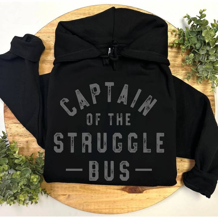 Captain of the Struggle Bus Hoodie for wholesale by Grey&Co