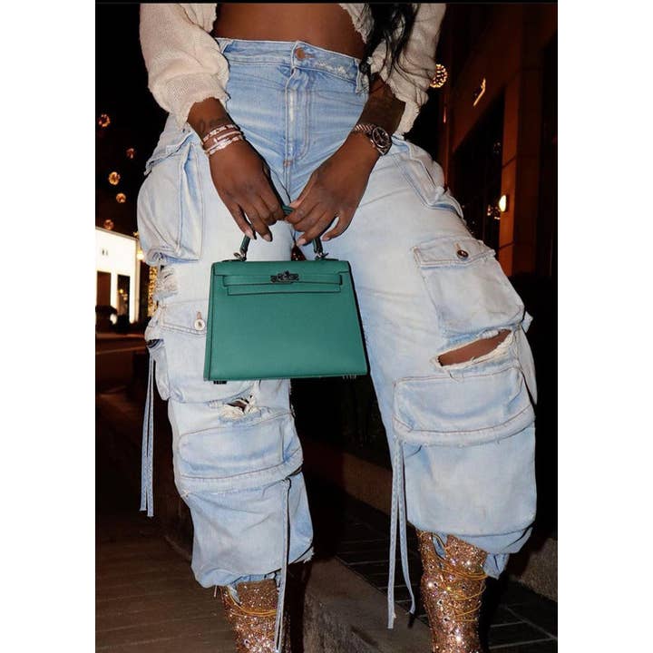 MB Fashion Wholesale - Wholesale Jeans - Women's - MB FASHION ELASTICATED WAIST DENIM PANTS 8483LY13