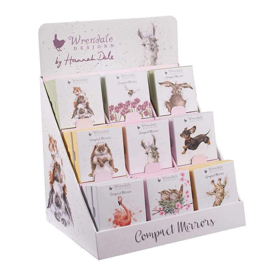 Wrendale Designs - Wholesale Retailer Display - Kids & Baby - Compact Mirror (CDU)0