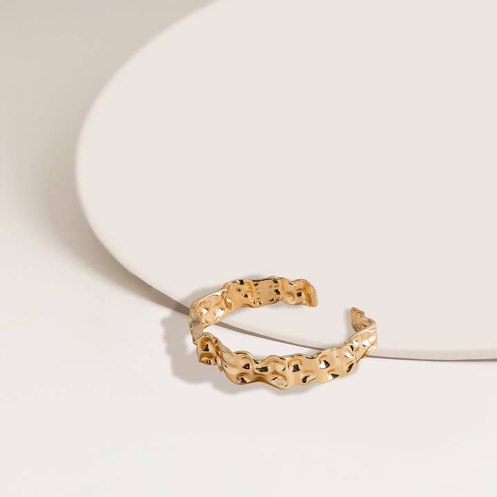 Crinkle Wave Cuff Bracelet for wholesale by Super Amazing