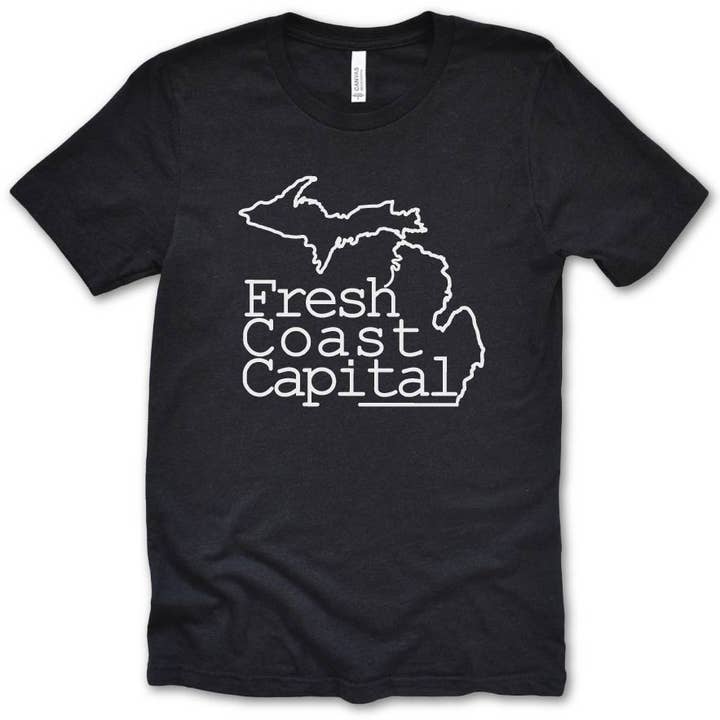 MICHIGAN VIBES - Wholesale Screen Printed T-Shirt - Unisex - Fresh Coast Capital Tee3