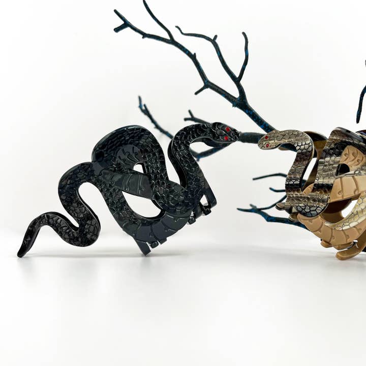 mildstyles - Wholesale Hair Clip - Women's - Two-color Snake Hair Clip, Acetate Animal Claw Clip7