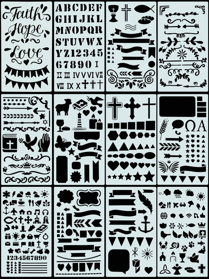 Essentials Faith Stencil Set for wholesale by Peter Pauper Press