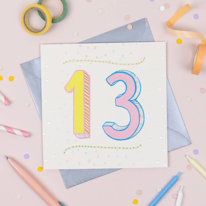 '13th' Birthday Card for wholesale by Fay's Studio