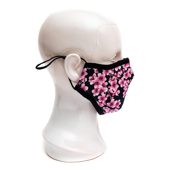 Modgy - Wholesale Protective Face Mask/Shield - Cherry Blossom Fashion Mask4