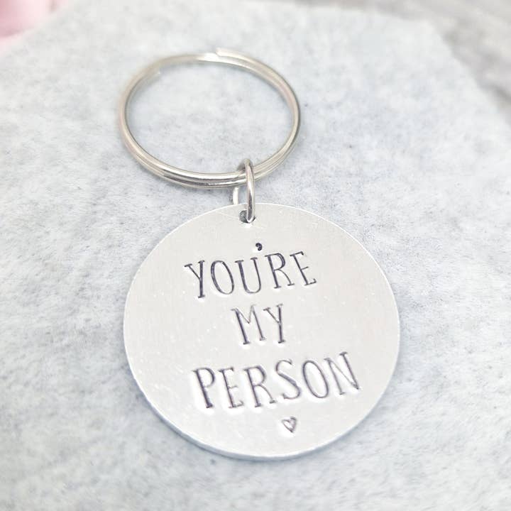 You're My Person - Round Keyring for wholesale by The Trinket Box