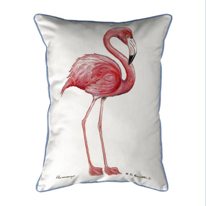 FLamingo Corded Pillow for wholesale by Betsy Drake Interiors