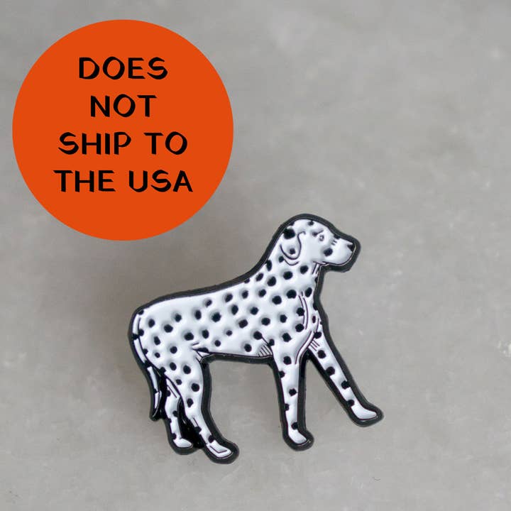 Stay Home Club - Wholesale Lapel Pin/Button - Firefighter's Dog - Dalmatian Pin