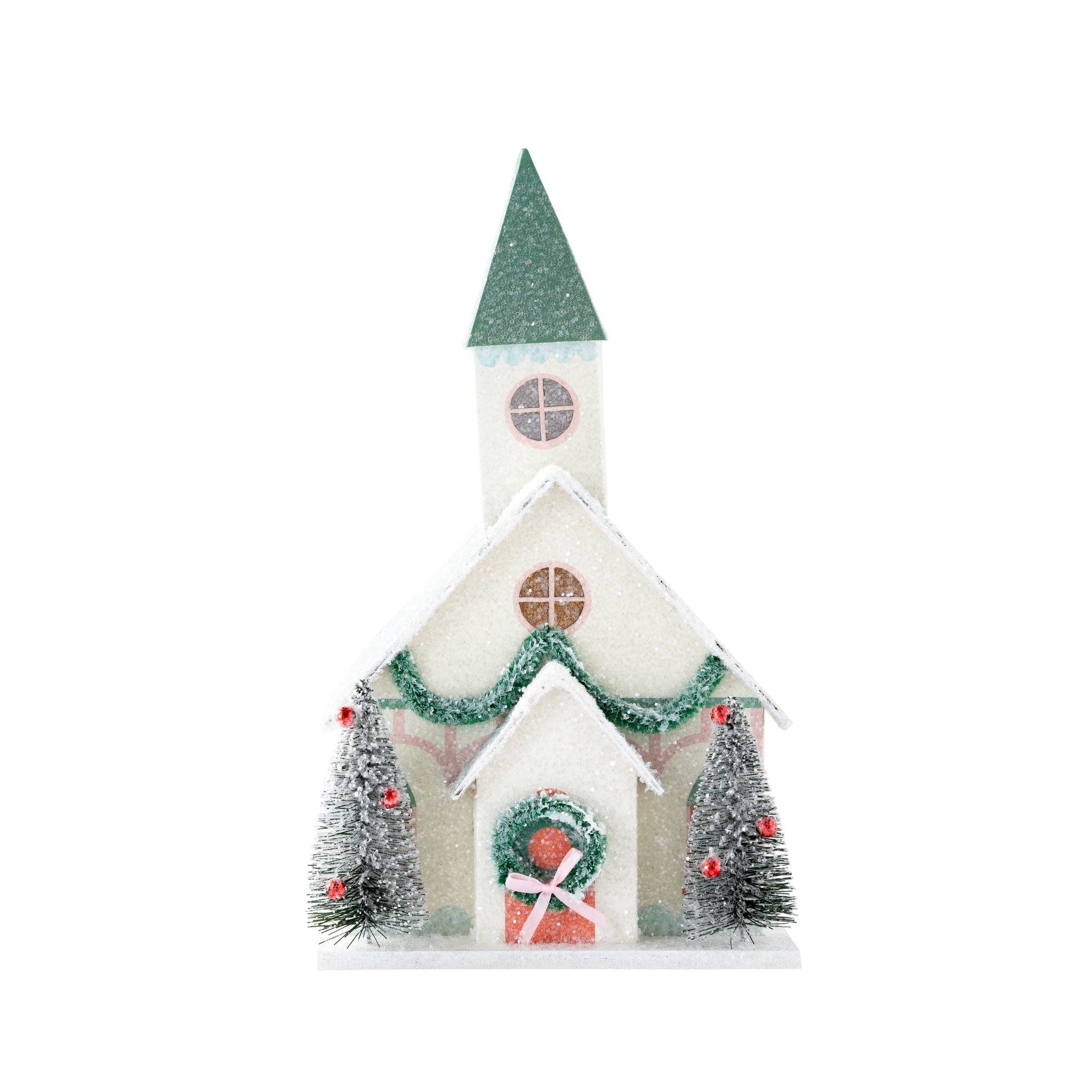 My Mind’s Eye - Wholesale Christmas Decoration - VIL1050 - Village Christmas Paper Church Decoration4