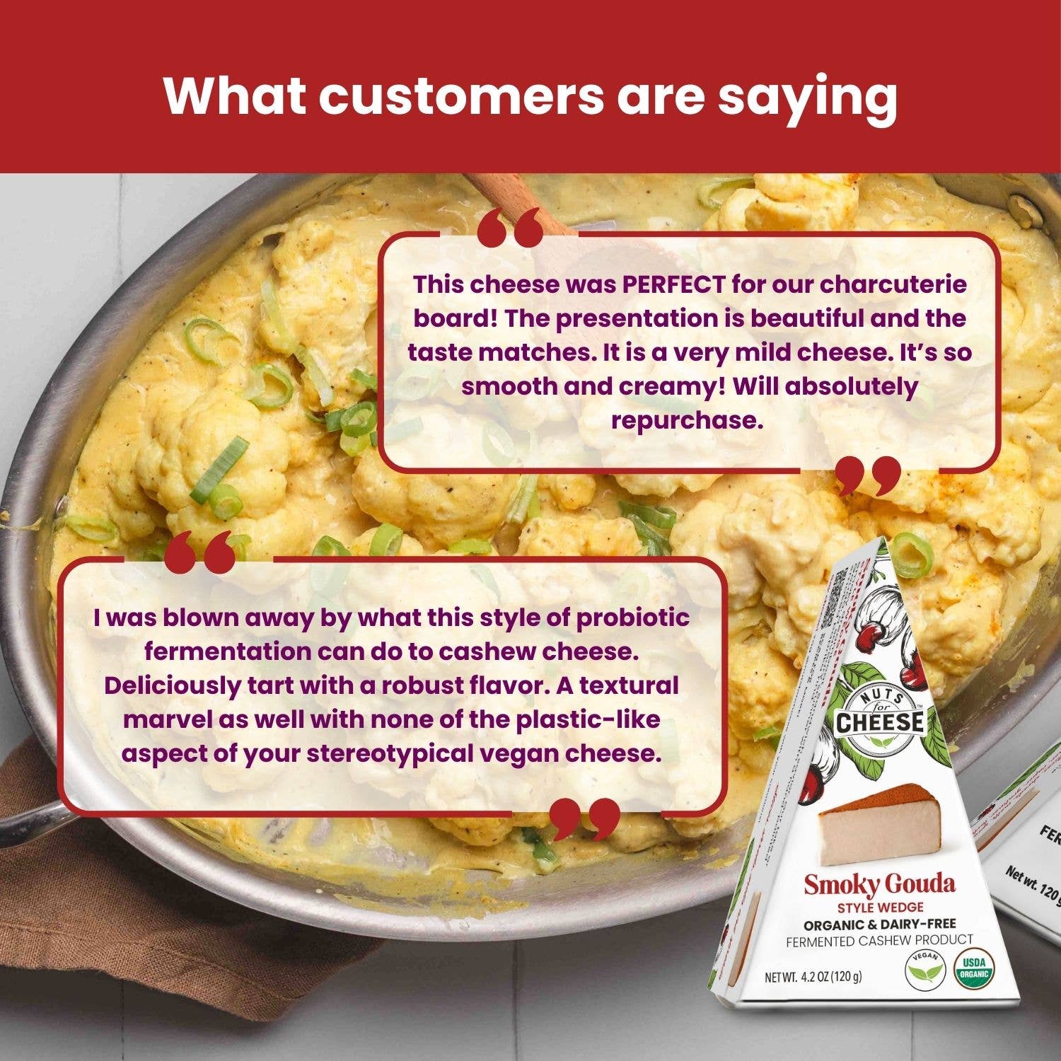 Nuts For Cheese - Vente Fromages - Tranche de fromage de cajou à la gouda fumée | Biologique | Végétalien2