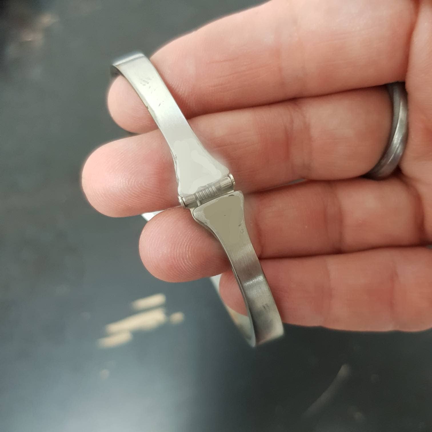 Gleamlety - Vente Bracelet manchette - Bracelet clé en acier inoxydable3