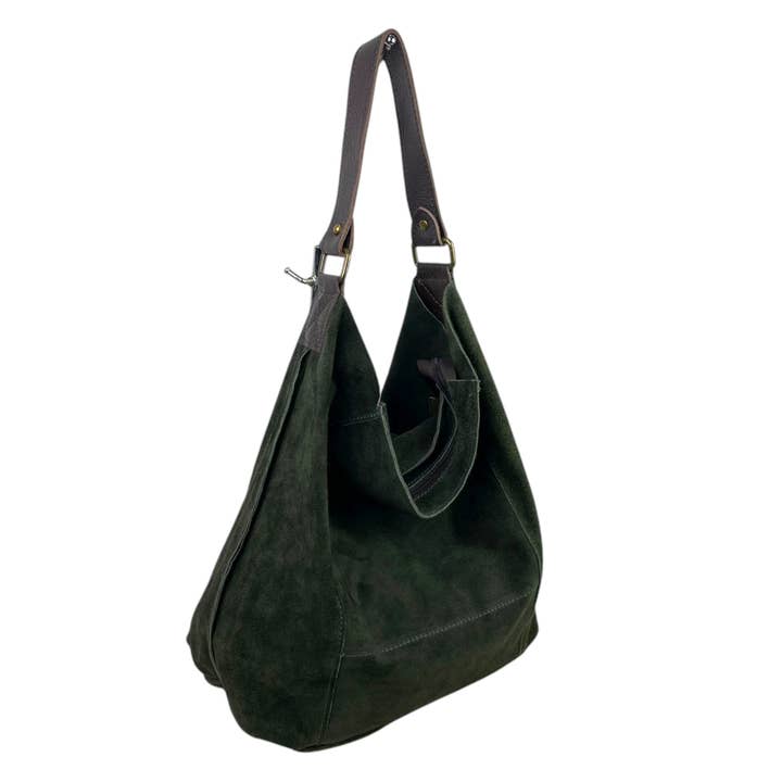 Chenson & Gorett - Wholesale Shoulder Bag - Women's - Large Suede Leather Hobo Bag for Women.