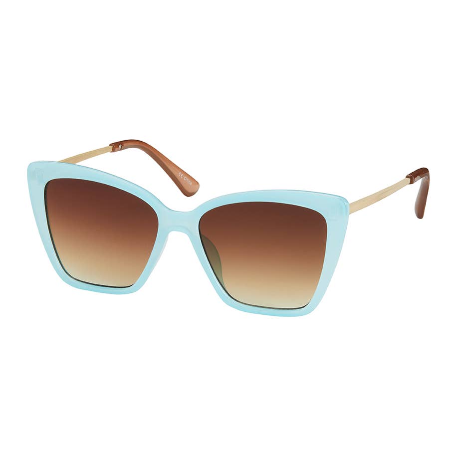 Blue Gem Sunglasses Inc - Wholesale Sunglasses - Women's - 1239 Jade- Square Metal Aviator Sunglasses3